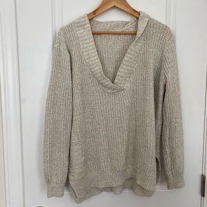 Cream V Neck Sweater Urban Outfitters Size S